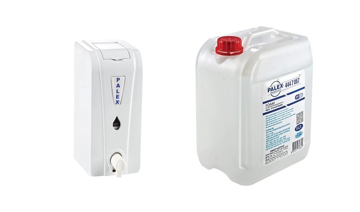 Pelex Köpük Sabun Dispenseri+Palex 5 Kg Köpük Sabun İkili Set- 3580-0