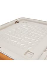 Motek Patateslik Soğanlık Tekerlekli Organızer Eşya Ve Erzak Kutusu 3x33 Lt-Mt05 Bambu+Krem