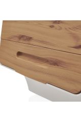 Geseus Motek Organızer Tekerlekli Eşya Ve Erzak Kutusu 3x12 Lt-Mt07 Bambu Kapaklı