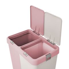 Geseus Motek Ikili Kirli Çamaşır Sepeti Ve Çamaşır Selesi Ikili Set Çeyiz Seti Pembe+Pudra