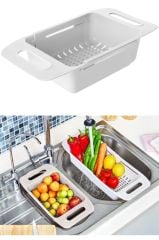 Geseus Boyu Ayarlanabilir Plastik Evye Süzgeç lavabo süzgeç-8119