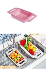 Geseus Boyu Ayarlanabilir Plastik Evye Süzgeç lavabo süzgeç-8119