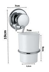 Geseus Çelikayna Vidasız Kendinden Yapışkanlı Krom Diş Fırçalık-822