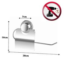 Çelik Ayna Kapaklı Krom Havluluk Vidasız Kendinden Yapışkanlı-819