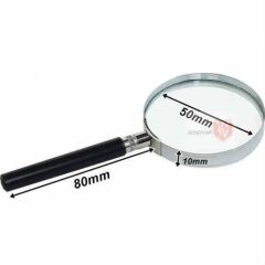 Büyüteç Krom Kaplama 50mm