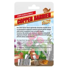 Salyangoz ve Sümüklü Böcek Engelleyici Statik Elektirik Yüklü Bakır Bariyer Bandı 18mmx2mt