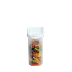 Moonstar Kuru Gıda Bakliyat Saklama Kabı 1,8 LT 6 Lı Set Beyaz-MAS-102