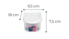 Moonstar Kuru Gıda Bakliyat Saklama Kabı 600 ML 6 Lı Set Beyaz-MAS-104