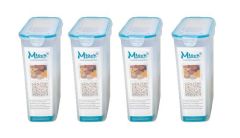 Hava Sızdırmaz Contalı Bakliyat Saklama Kabı 4,5 LT 4 Lü Set-MAB-179
