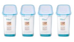 Hava Sızdırmaz Contalı Bakliyat Saklama Kabı 3 LT 4 Lü Set