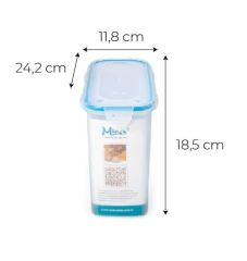 Hava Sızdırmaz Contalı Bakliyat Saklama Kabı 3 LT 4 Lü Set