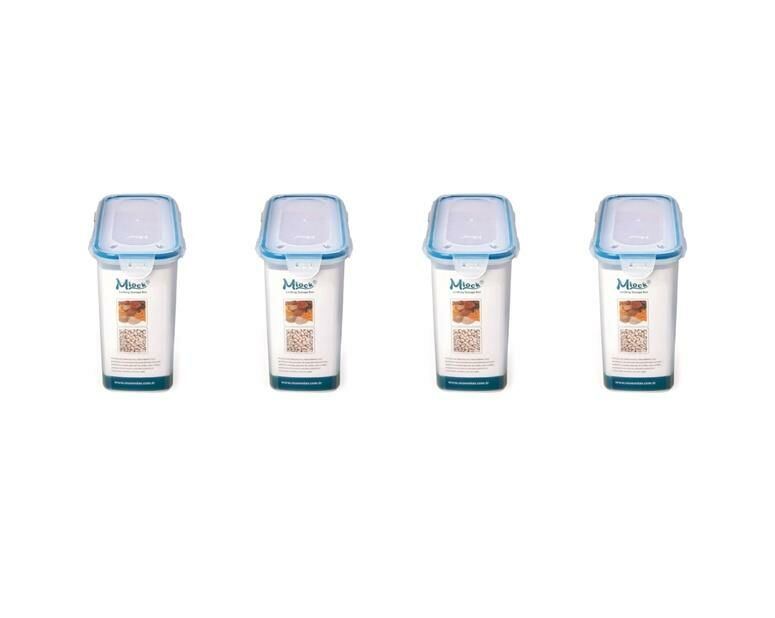 Hava Sızdırmaz Contalı Bakliyat Saklama Kabı 3 LT 4 Lü Set