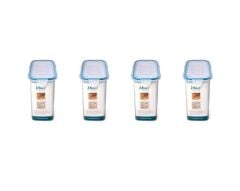 Hava Sızdırmaz Contalı Bakliyat Saklama Kabı 3 LT 4 Lü Set