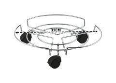 Çelik ayna Saksı Damacana Kolon küllük Tüp Altlığı Tüpçek 702