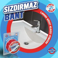 3M Mutfak Banyo Su Sızdırmaz Bant Lavabo Pencere Tezgah Sızdırmazlık Bandı 38mmx3,35 Mt-2 Adet