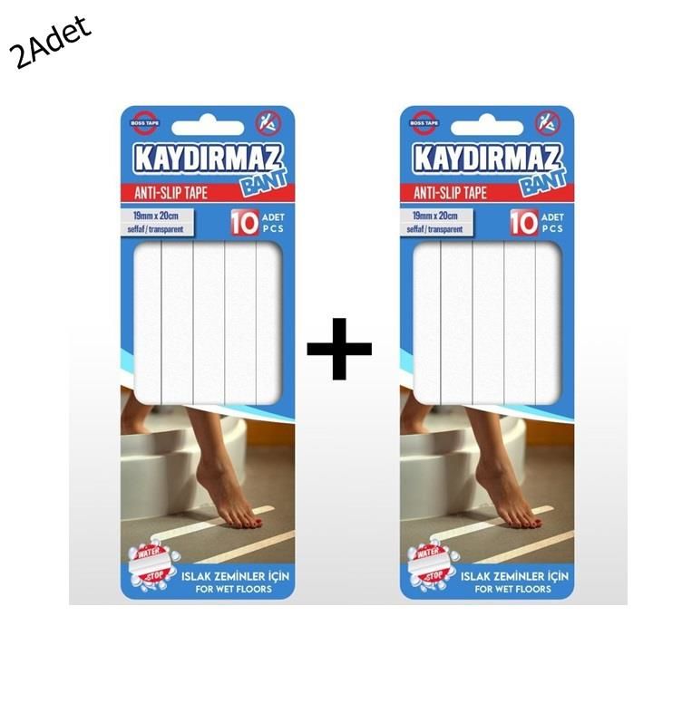 Geseus Banyo Kaydırmaz Bant Küvet,Havuz,Duşakabin,Zemin Kaydırmaz 20Adet 2 Paket