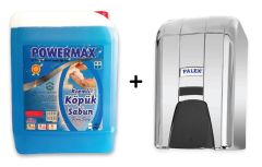 Palex Krom İnter Mini Köpük Sabun Dispenseri + Powermax 5 KG Köpük Sabun-3452-D-K