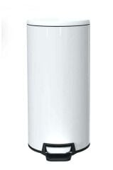 Primanova Cigo Paslanmaz Çelik Çöp Kovası Pedallı 20 Litre-BEYAZ