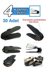 Geseus Ayakkabı Rampası Ayakkabı Düzenleyici Organızer Yükseklik Ayarlı-30Ad