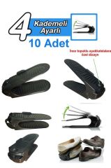 Geseus Ayakkabı Rampası Ayakkabı Düzenleyici Organızer-10Ad-Yükseklik Ayarlı