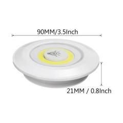 Uzaktan Kumandalı Pilli üçlü Spot Led Lamba Güçlü Beyaz Işık-2Adet