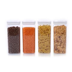 Vakumlu Hava Almaz Saklama Kabı Seti Erzak Kabı 12 Adet 2100 ML