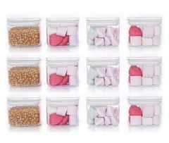 Vakumlu Hava Almaz Saklama Kabı Seti Erzak Kabı 12 Adet 700 ML