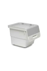 Motek Beyaz Tekerlekli Organizer Çok Amaçlı Saklama Kutusu 2X12 Lt