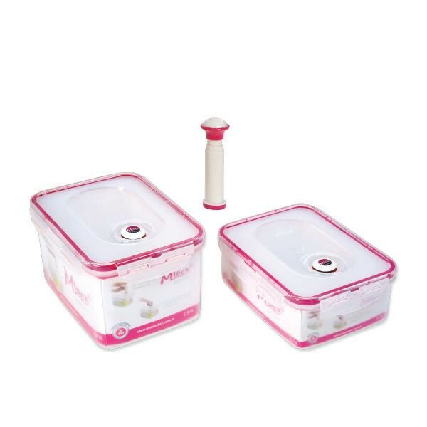 Moonstar Vakumlu Saklama Kabı 1.1 + 1.9 Lt- ST-187+Pompa