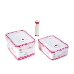 Moonstar Vakumlu Saklama Kabı 1.1 + 1.9 Lt- ST-187+Pompa