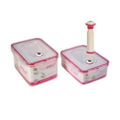 Moonstar Vakumlu Saklama Kabı 1.1 + 1.9 Lt- ST-187+Pompa