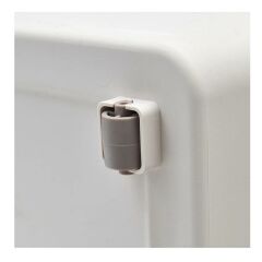 Motek Patateslik Soğanlık Tekerlekli Organizer Çok Amaçlı Saklama Kutusu 2X33 Lt Beyaz+Gri