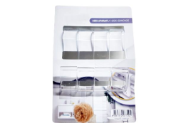 Home Havlupan Askılık 4'lü Bornoz Askılığı Çamaşır Havlupan Askı Aparatı-AY-57 beyaz
