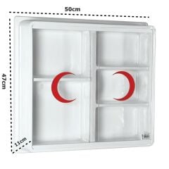 Büyük Plastik Ecza Dolabı 50cm x 47cm x11cm 157