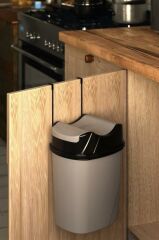 Geseus Mutfak Dolap İçi Askılı Geçmeli Pratik Kapak Çöp Kovası 8,5 LT-SF008