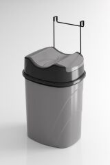 Geseus Mutfak Dolap İçi Askılı Geçmeli Pratik Kapak Çöp Kovası 8,5 LT-SF008