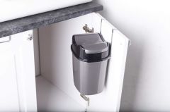 Geseus Mutfak Dolap İçi Askılı Geçmeli Pratik Kapak Çöp Kovası 8,5 LT-SF008
