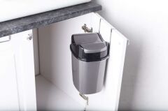 Geseus Mutfak Dolap İçi Askılı Geçmeli Pratik Kapak Çöp Kovası 8,5 LT-SF008