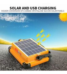 Taşınabilir Solarlı Çalışma Ve Kamp Işığı, Powerbanklı Güneş Enerjili Işıldak, Fener 288 Ledli