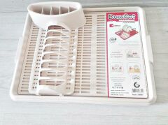 Moonstar Hareketli Tabaklık Bulaşık Durulama Seti Krem-720