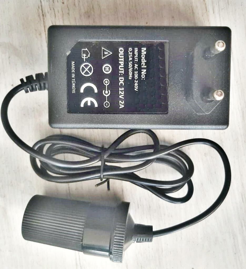Çakmak Adaptörü Araç Çakmaklık Çevirici  Ev Tipi Çevirici 24W/2A/12V(Açıklamayı okumadan ürünü almayınız)