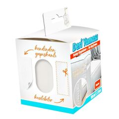 Deri Yaması Kendinden Güçlü Yapışkanlı Kolay Uygulanır Su Geçirmez 10cmX1,5 Metre-Beyaz