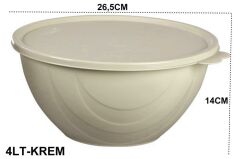 Moon Star Elegance Kapaklı Yoğurt Mayalama Kabı Yemek Saklama Kabı 4 Litre-RBK-313