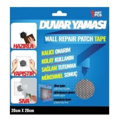 Duvar Yaması Tesisat ve Soba Borusu Delikleri İçin Kalıcı Onarım 20cmx20cm-1Adet