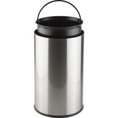 Primanova Vita E45 Paslanmaz Çelik Çöp Kovası 430Kalite Döner Kapaklı 20Lt.