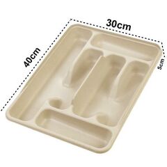 Moonstar Çekmece İçi Kaşıklık 6Gözlü Çatal Bıçak Organızer 40X30CM-KŞ-170