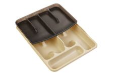 Moonstar Çekmece İçi Kaşıklık Çift Katlı 10Gözlü Çatal Bıçak Organızer 40X30CM-KSET169