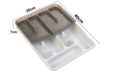 Moonstar Çekmece İçi Kaşıklık Çift Katlı 10Gözlü Çatal Bıçak Organızer 40X30CM-KSET169