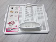 Moonstar Hareketli Tabaklık Bulaşık Durulama Seti Beyaz-720