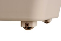 Motek Patateslik Soğanlık Sepeti Oyuncak Kutusu Tekerlekli Organızer Çok Amaçlı Kutu 3X12Lt-Bambu+Krem